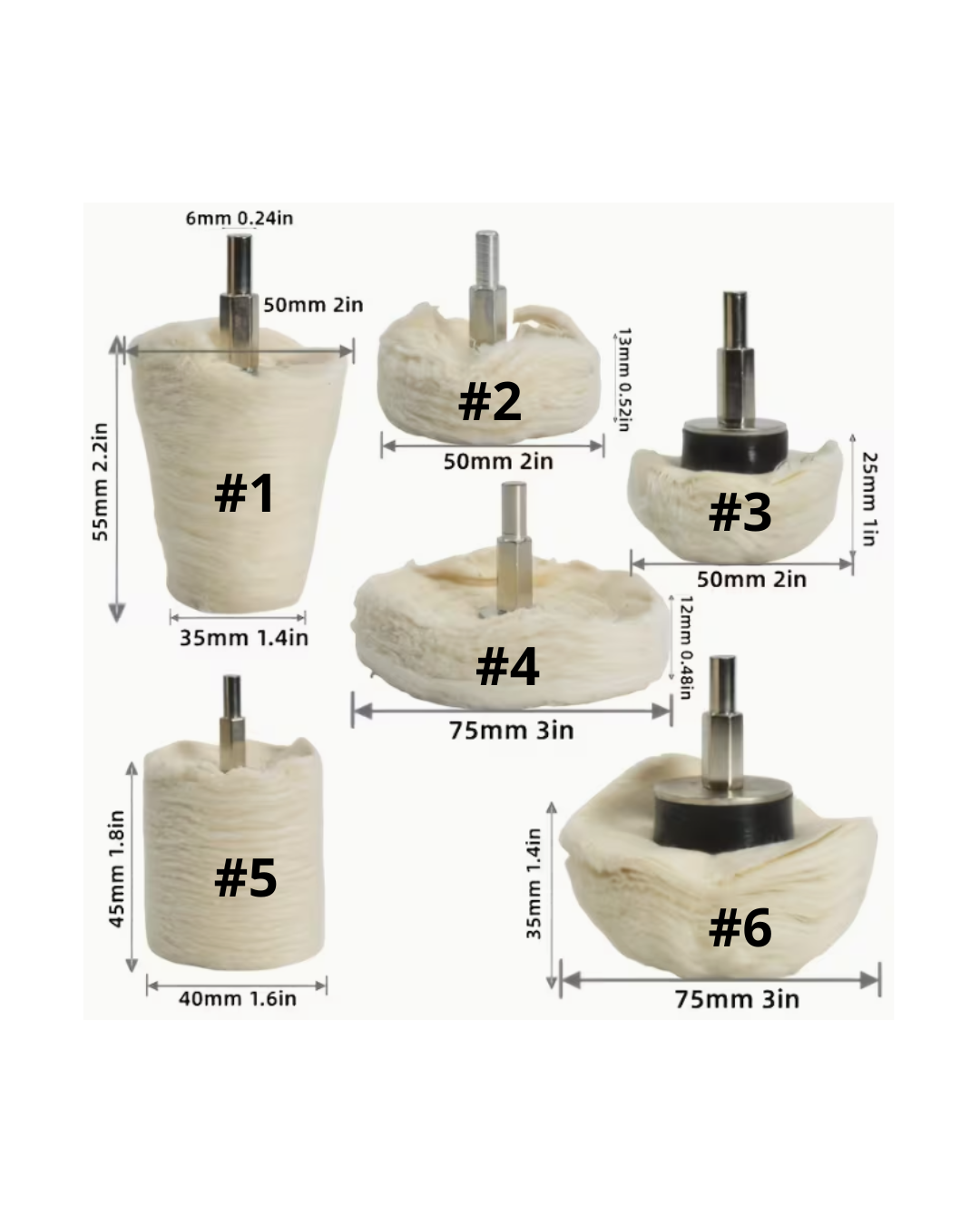 Drill Wool Polishing Pads