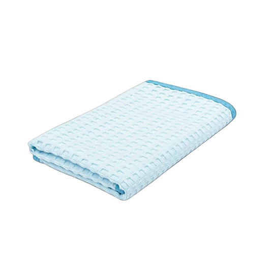 Waffle-Weave Glass Drying Towel