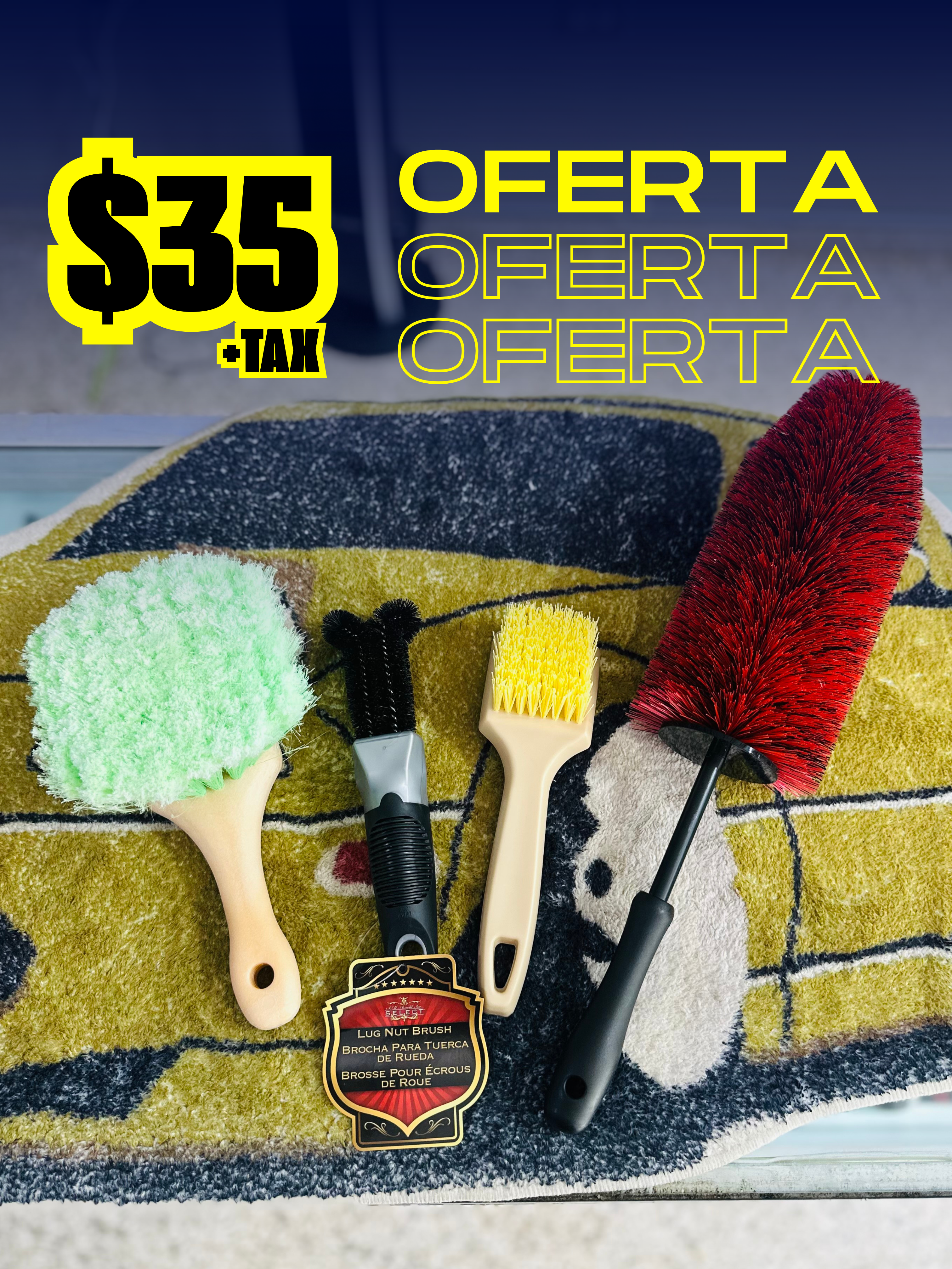 Complete Wheel Brush Kit