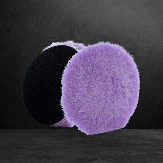 Purple Foamed Knitted Wool Pads