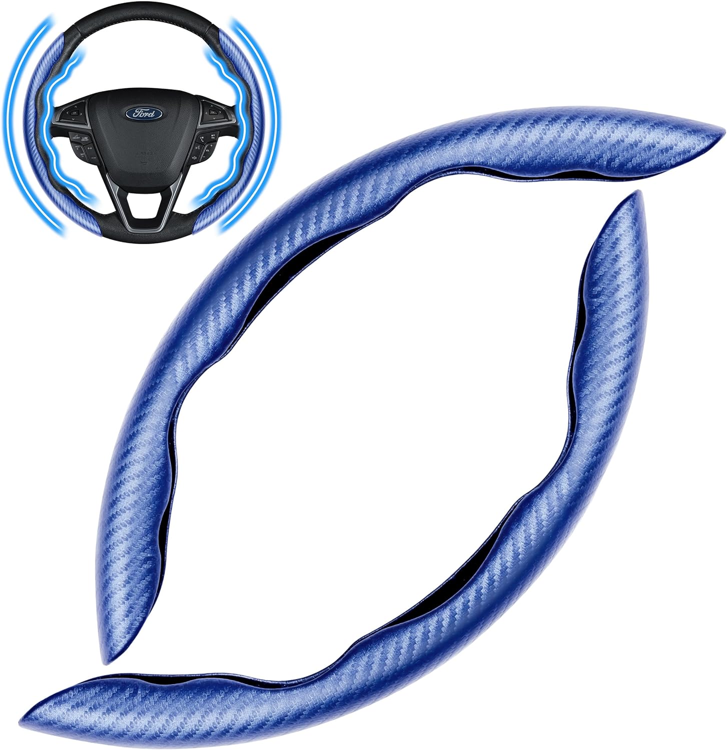 Grip Carbon Fiber Steering Wheel Cover