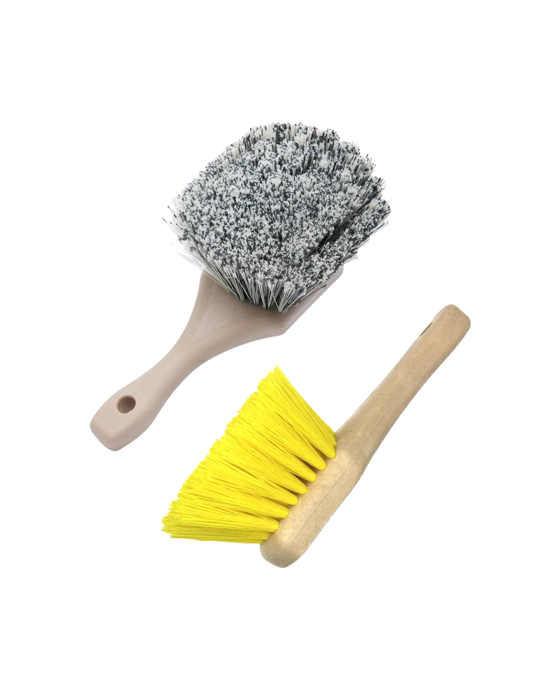 Grey & Yellow Short Brush